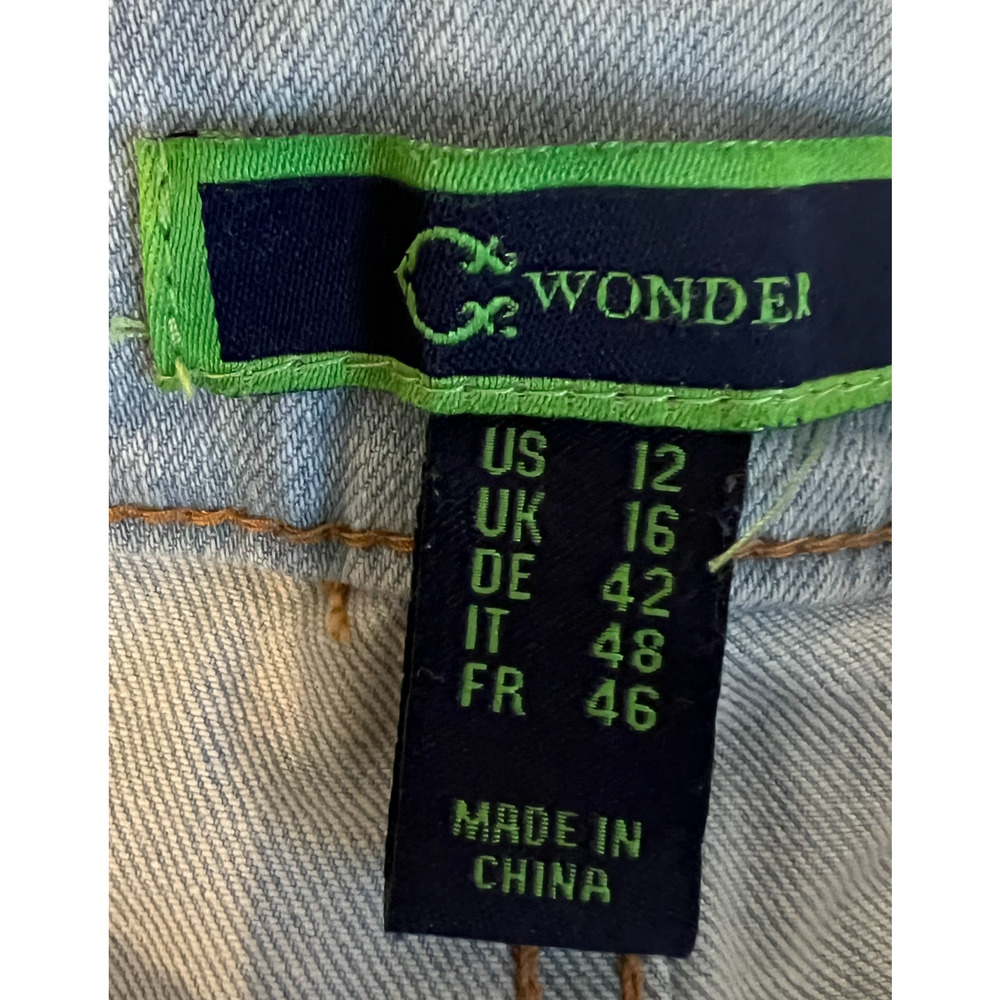 C.Wonder Jeans Womens Size 12 Light Wash Denim Straight Leg MId Rise Stretch Lux - Picture 2 of 11